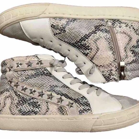 Vintage Havana Hi Top Sneakers Cliff Snake/Grey- Size 10 - Picture 2 of 9